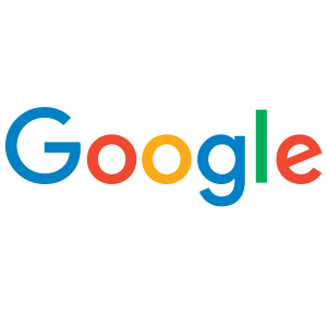 Google logo in colors from left to right, blue, red, yellow, blue, green, red