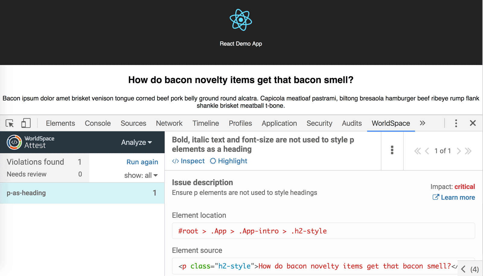 Custom rule in Attest Developer Tools