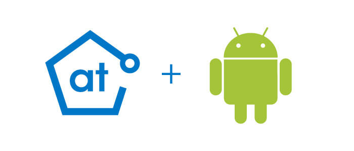 Illustration of WorldSpace Attest logo next to Android logo