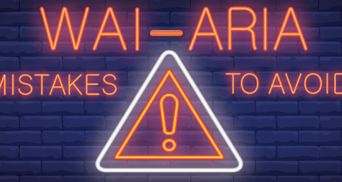 wai aria mistakes to avoid