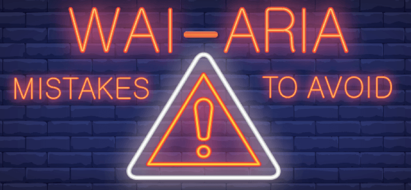 wai aria mistakes to avoid