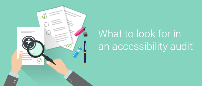 What to look for in an accessibility audit banner