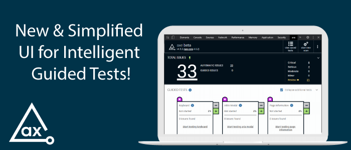 New & Simplified UI for Intelligent Guided Tests