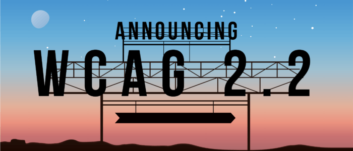 announcing wcag 2.2 billboard