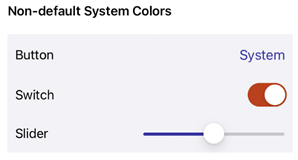 System colors with Increase Contrast On