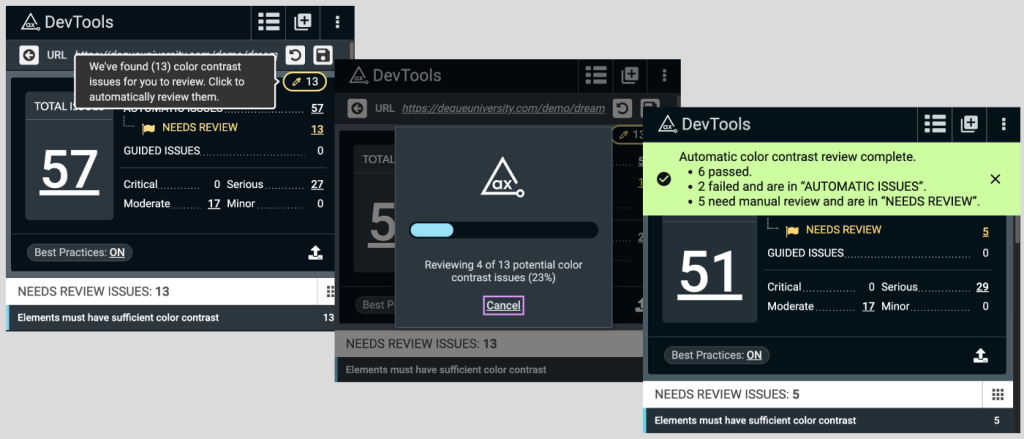 Axe DevTools Extension Update: New Color Contrast Analyzer