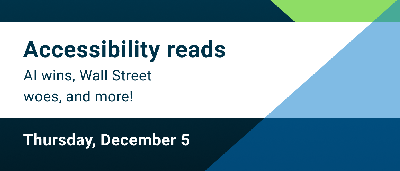Accessibility reads: Thursday, December 5