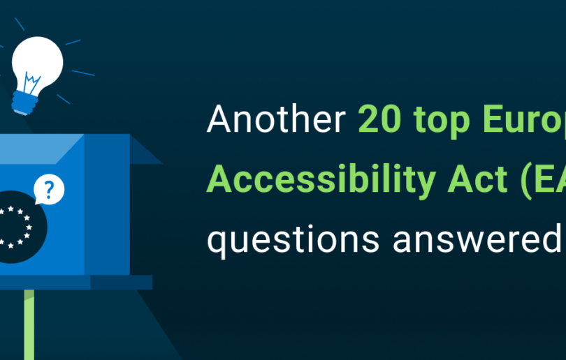 Another 20 top EAA questions answered