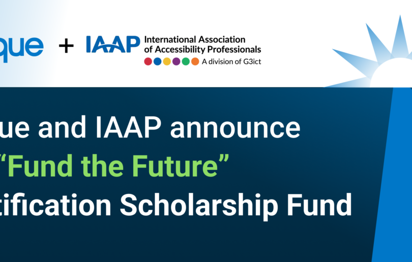 Deque and IAAP blog header