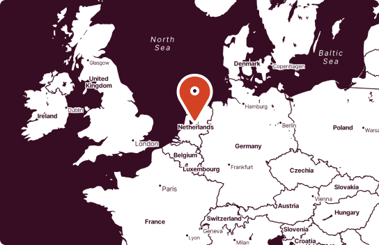 Utrecht Netherlands on the map