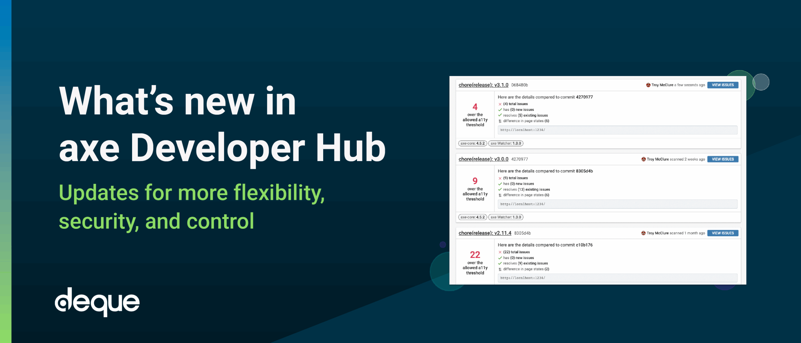 What’s new in axe Developer Hub: Updates for more flexibility, security, and control