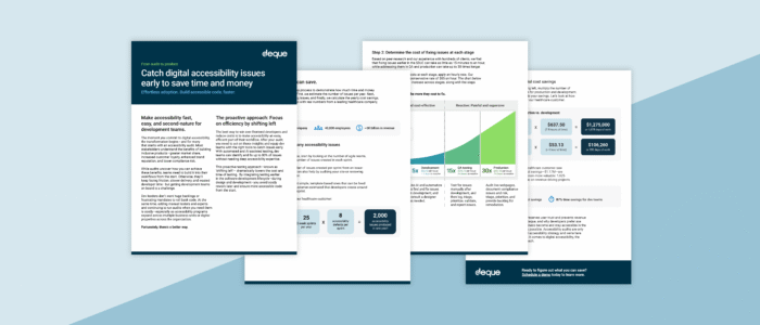 Screenshot of the free shift digital accessibility left guide.