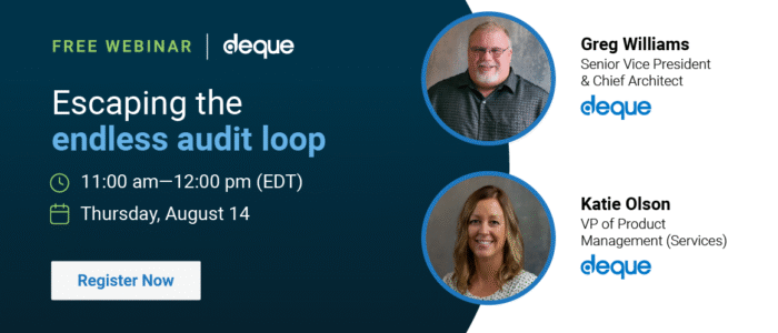 Escaping the endless audit loop on Thursday, August 14 from 11:00 am-12:00 pm (EDT)