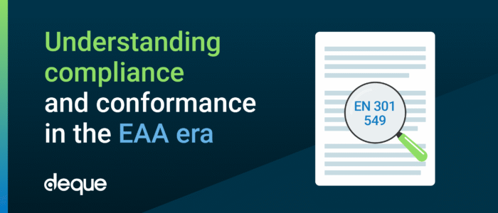 Understanding compliance and conformance in the EAA era