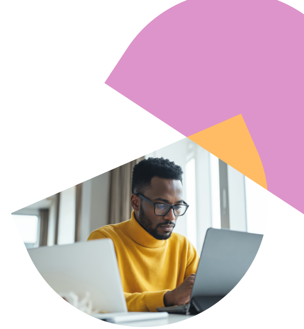 photo of person working on their laptop