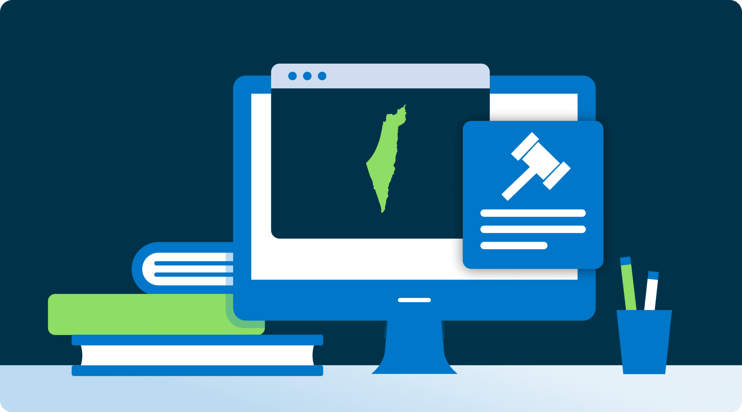Israel Map Illustration scaled