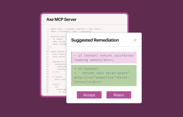 Image depicting Axe MCP Server giving suggested remediation guidance