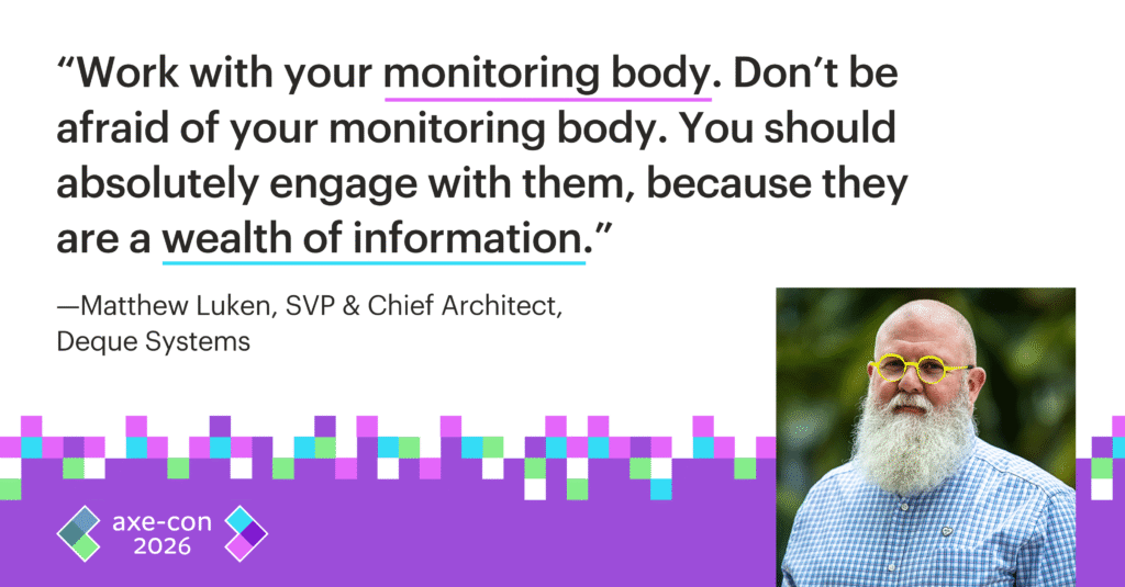 Work with your monitoring body. Don't be afraid of your monitoring body. You should absolutely engage with them, because they are a wealth of information. Matthew Luken
