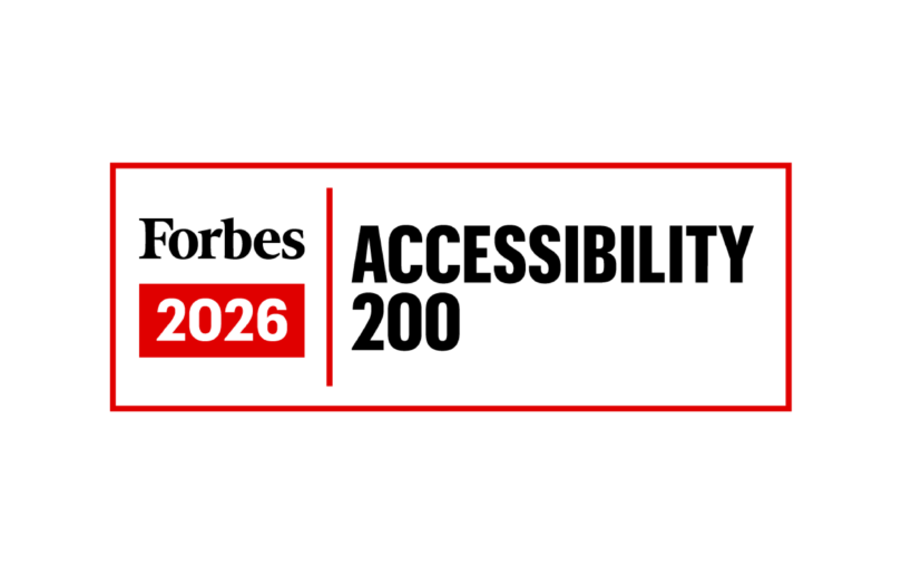 Banner showcasing Deque being named to the Forbes Accessibility 200 list