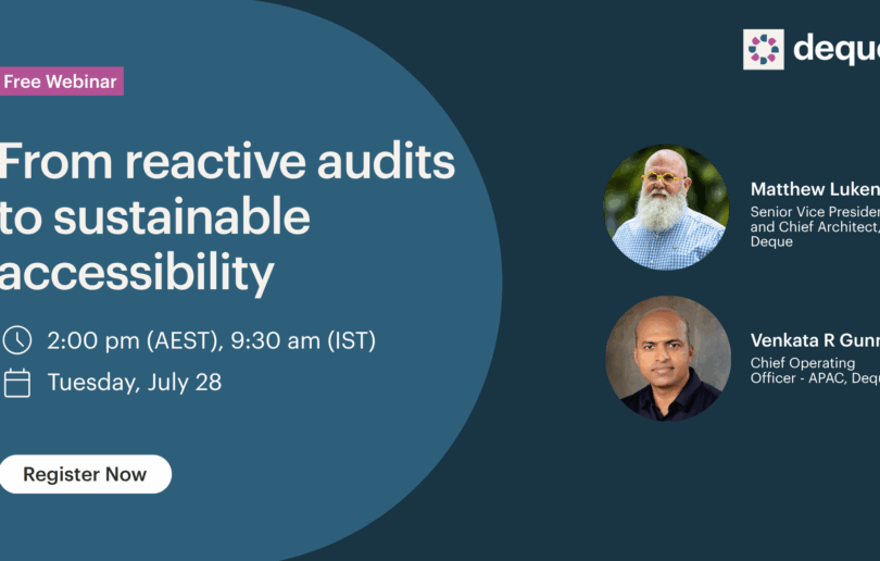 Reactive Audits Webinar banner