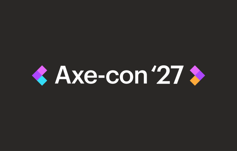 Banner with the Axe-con '27 logo